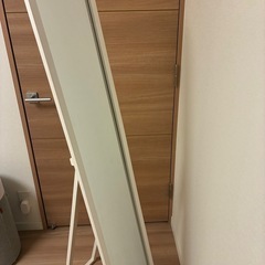 鏡　姿見　ホワイトの画像