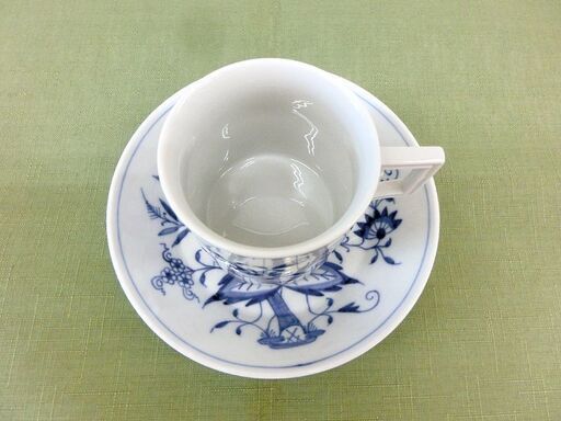 未使用■マイセン Meissen ブルーオニオン コーヒーカップ＆ソーサー 800101/55895 180ml 1客 C&S 札幌 