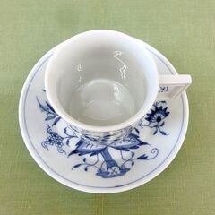 未使用■マイセン Meissen ブルーオニオン コーヒーカップ＆ソーサー 800101/55895 180ml 1客 C&S 札幌 西区 西野店の画像