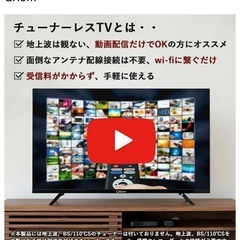【極美品】チューナーレスTV 40型の画像