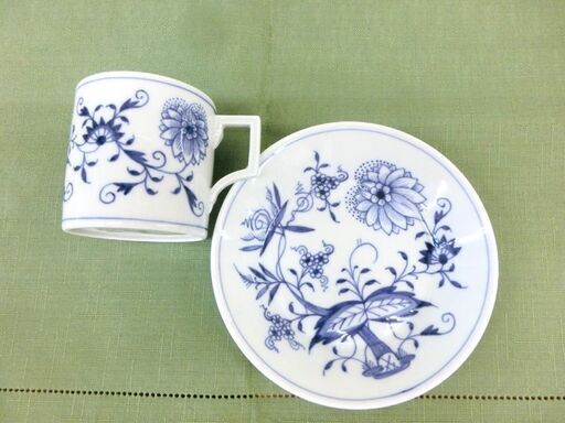 未使用■マイセン Meissen ブルーオニオン コーヒーカップ＆ソーサー 800101/55895 180ml 1客 C&S 札幌 