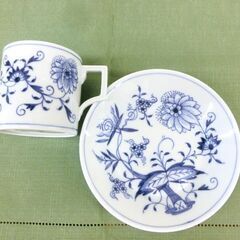 未使用■マイセン Meissen ブルーオニオン コーヒーカップ＆ソーサー 800101/55895 180ml 1客 C&S 札幌 西区 西野店の画像