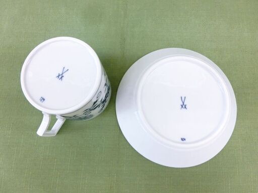 未使用■マイセン Meissen ブルーオニオン コーヒーカップ＆ソーサー 800101/55895 180ml 1客 C&S 札幌 