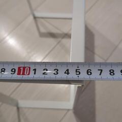美品　IKEA　イケア　フリーラック　一段　ホワイト　磁石が付きますの画像