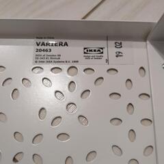美品　IKEA　イケア　フリーラック　一段　ホワイト　磁石が付きますの画像