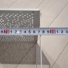 美品　IKEA　イケア　フリーラック　一段　ホワイト　磁石が付きますの画像