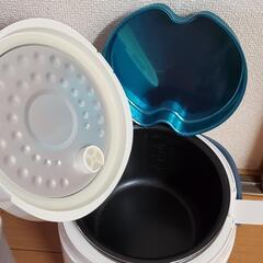 美品❗車載炊飯器2台セット❗米びつ付き❗車中泊❗キャンパーさん❗の画像
