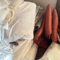 【山武郡発】寝具　布団　座布団　掛け布団　敷布団　羽毛の画像
