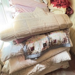 【山武郡発】寝具　布団　座布団　掛け布団　敷布団　羽毛の画像