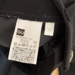 GU カットソーフレアパンツ　ブラックsの画像