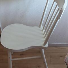 IKEA 木製ダイニングチェア(ノッラリード) 白の画像