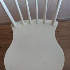 IKEA 木製ダイニングチェア(ノッラリード) 白の画像