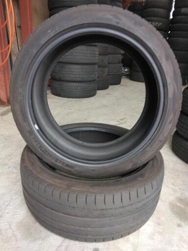 タイヤ代工賃全部込み! 235/40R18 ヨコハマADVAN SPOrt V105 中古タイヤ2本セット!