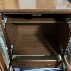 I 2509-109 木製 テレビ台 キズ 汚れあり 現状お渡し　の画像