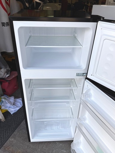 札幌市内配送可 20年製 Haier ハイアール 130L 2ドア冷蔵庫 JR-N130A 右開き ブラック