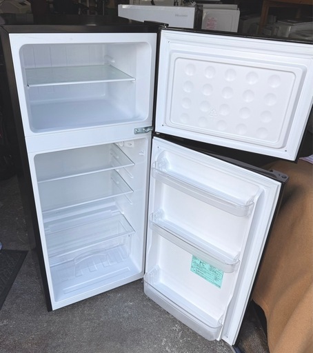 札幌市内配送可 20年製 Haier ハイアール 130L 2ドア冷蔵庫 JR-N130A 右開き ブラック