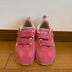 アシックス　スクスク　ピンク　16.5cmの画像