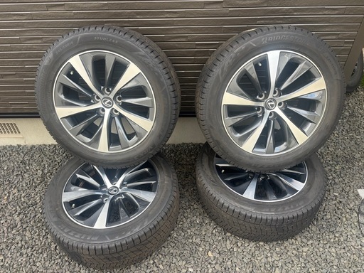 LS500純正ホイール19インチVRX3スタッドレスタイヤ付きPCD120　40系アルファードヴェルファイアに