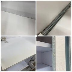 ⭐️お持ち帰りSALE ￥22,000→￥15,000 食器棚　キッチンボード　白　幅90×奥45×高184cm　リサイクルショップ　朝霞市　ケイラック朝霞田島店　志木市　和光市　GM411の画像