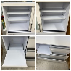 ⭐️お持ち帰りSALE ￥22,000→￥15,000 食器棚　キッチンボード　白　幅90×奥45×高184cm　リサイクルショップ　朝霞市　ケイラック朝霞田島店　志木市　和光市　GM411の画像
