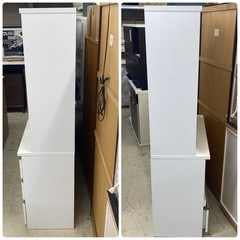 ⭐️お持ち帰りSALE ￥22,000→￥15,000 食器棚　キッチンボード　白　幅90×奥45×高184cm　リサイクルショップ　朝霞市　ケイラック朝霞田島店　志木市　和光市　GM411の画像