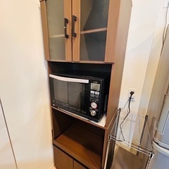 ニトリ　食器棚　レンジ台の画像