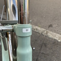 お値下げ中！オシャレカラー22型ジュニア自転車ミントグリーン☆の画像
