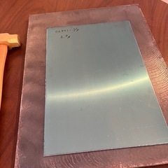 【急募~9/18】真鍮プレート刻印 金槌 真鍮プレート 鉄板4点セット【自作結婚証明書】の画像