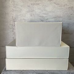 【ジモティ限定特価】折りたたみケース 3点セット まとめ 収納ケース 折りたたみ可能 収納箱 ケース Y2202の画像
