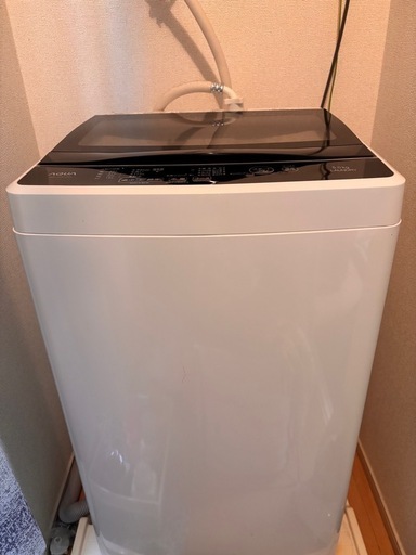【AQUA】アクア縦型洗濯機5.0kg 2019年製 全自動電気洗濯機 ホワイト