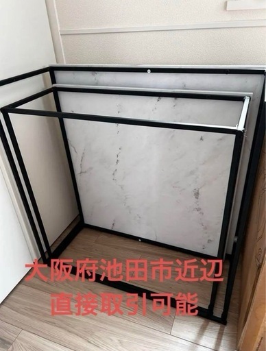 lowya 大理石柄　ローテーブル　75cm