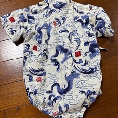 美品　ベビー　甚平　ロンパース70サイズの画像