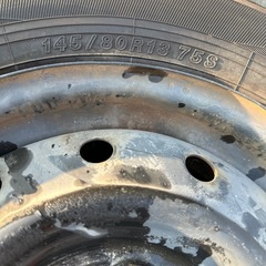 145/80R13 ホイールタイヤセット　4本の画像