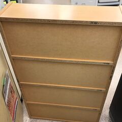 【ジャングルジャングル岩出店】【B87】本棚 ナチュラル 幅58cm×奥行17.5cm×高さ90.5cm 中古 家具 和歌山 岩出市 紀の川市 海南市の画像