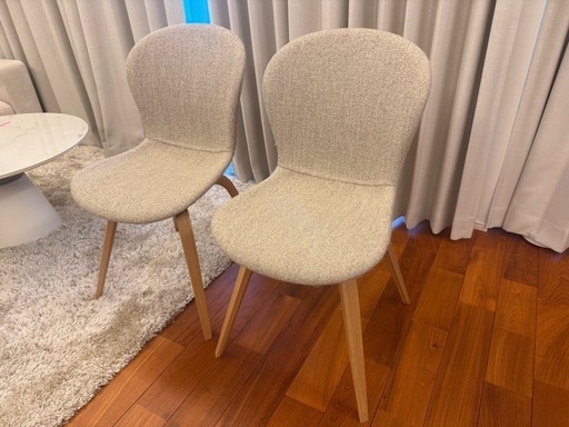 ほぼ未使用　Bo Concept ダイニングチェア2脚