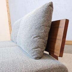 SHIGIYAMA(シギヤマ家具)のforP’s RIDGEⅡ(フォーピース リッジ) 2人掛けLDチェアです。ウォールナット材を使用した落ち着きのある2シーターソファ。ナチュラルや北欧スタイルに！の画像