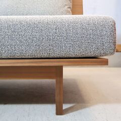 SHIGIYAMA(シギヤマ家具)のforP’s RIDGEⅡ(フォーピース リッジ) 2人掛けLDチェアです。ウォールナット材を使用した落ち着きのある2シーターソファ。ナチュラルや北欧スタイルに！の画像