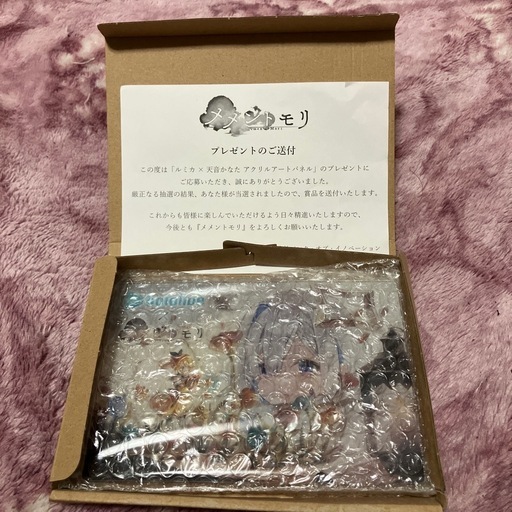 ホロライブ　天音かなた　メメントモリコラボのアクリルアートパネル