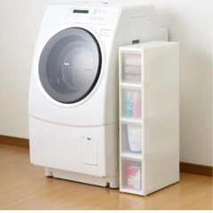 隙間カラーボックス　4段　ホワイトの画像