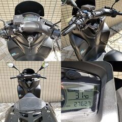 【普通免許仕様もOK】トリシティ155ABS「マットブラック」走行2.7万km台 自賠責保険付★TRIX★の画像