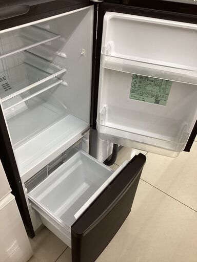 【6ヵ月保証】2ドア冷蔵庫　Panasonic　NR-B14BW-T　ﾊﾟｯｷﾝ黄ばみ･側面ｷｽﾞ多数
