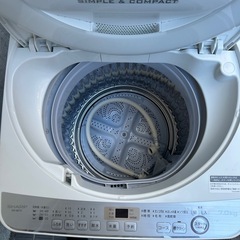 洗濯機　SHARPの画像