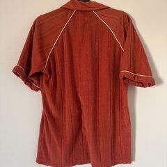 【引越し】ヴィンテージ風タオル地シャツ（70s/80sレトロ・メンズMサイズ相当）1,500円の画像