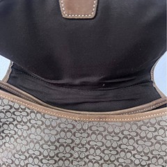 COACH コーチ ショルダーバッグ ミニシグネチャー ソーホー 茶の画像