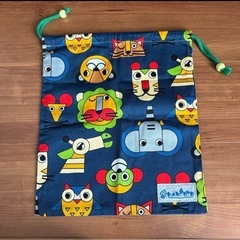 入学５点セット　体操服入れ　シューズバッグ　手提げ　レッスンバッグ　巾着　ティッシュケースの画像