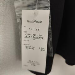 リネアフレスコ　前ファスナー使いジャージーチュニック　ブラック　Sの画像