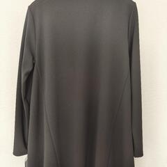 リネアフレスコ　前ファスナー使いジャージーチュニック　ブラック　Sの画像