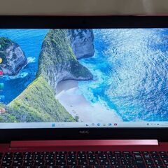 🍆NEC🌟Lavie🌟NS150KAR🌟美品赤🌟SSD🌟WIN11🌟Office2021の画像