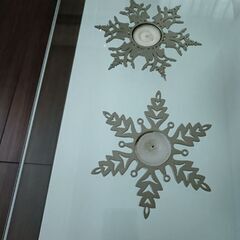 雪の結晶2種類の画像