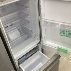 【6ヵ月保証】2ドア冷蔵庫　MITSUBISHI　MR-P15E-S1　割れ･カビ有の画像